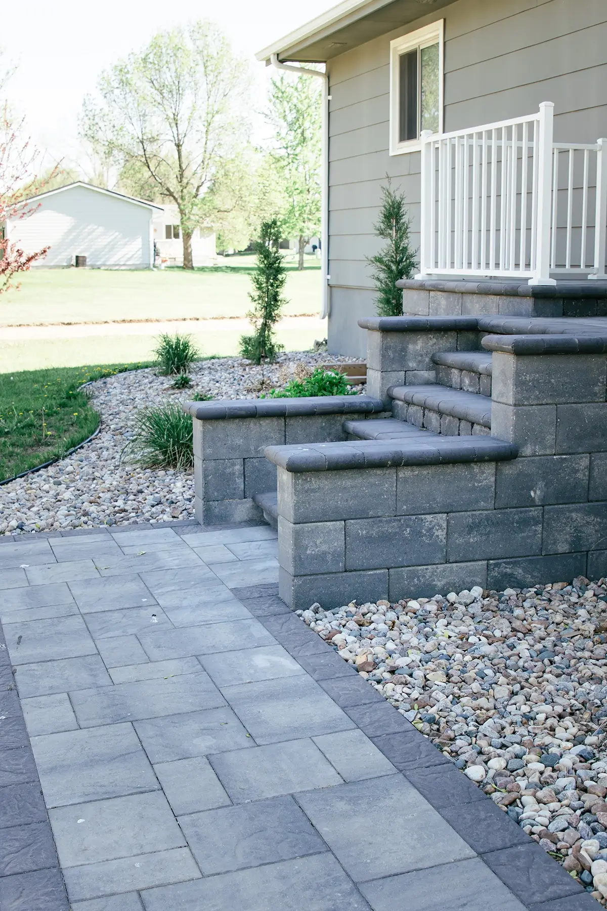 Durable Stamped Concrete Sidewalk